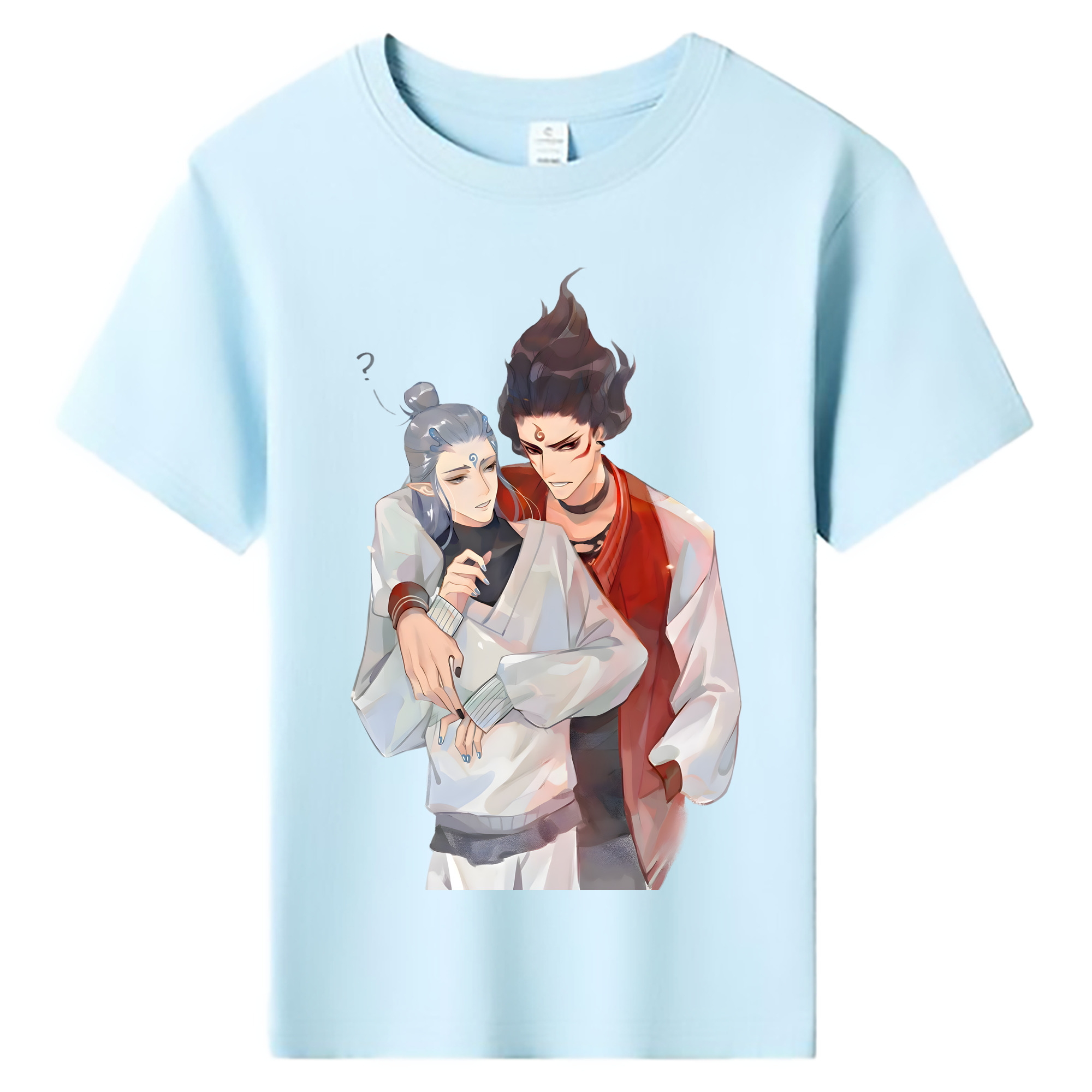 （画像用） Ne Zha 2 ナタ 魔童の大暴れ 綿100％キッズTシャツ（フロントプリント）
